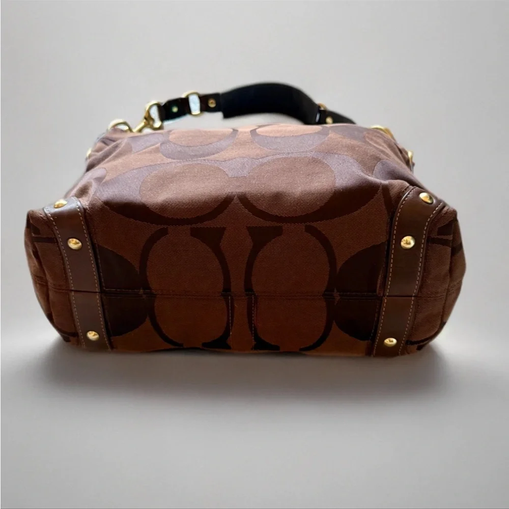 Coach Chocolate Brown Carly Designer Women's Bag - Picture 2 of 9